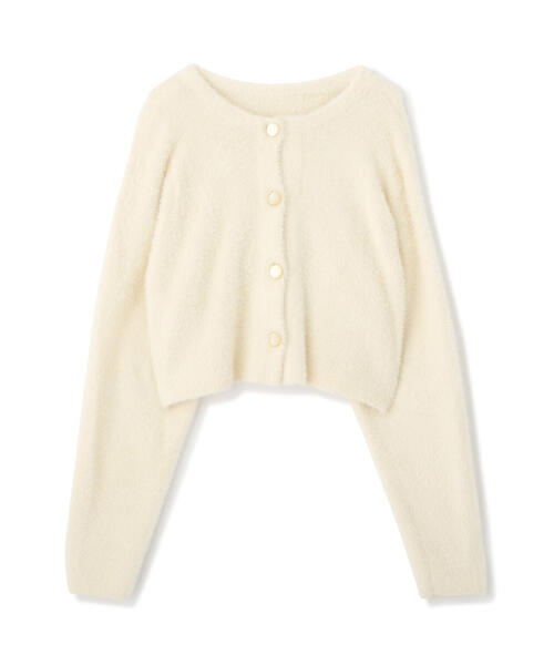 FREE'S MART（フリーズマート）の「◇前後2WAYショートシャギーショート丈ニット（カーディガン/ボレロ・レディース・ホワイト/ブラック/ブルー/ピンク・FREE）」の18枚目の写真