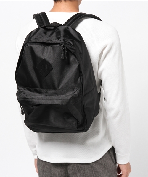 WEGO（ウィゴー）の「WEGO/プレーンデイパック（バックパック/リュック・メンズ・ホワイト/トリコロール/ブラック・FREE）」の5枚目の写真