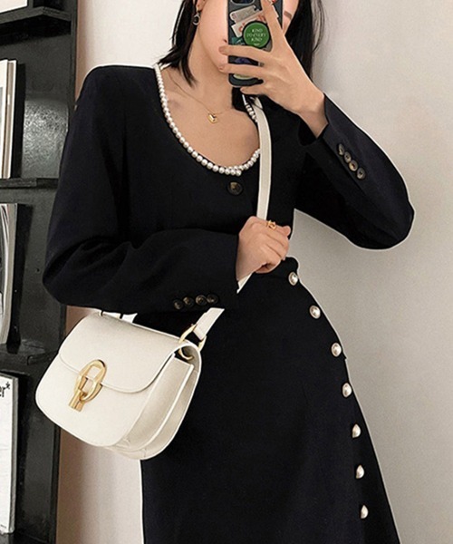 Miniministore（ミニミニストア）の「ショルダーバッグ レディース ミニバッグ（ショルダーバッグ・レディース・アイボリー/ベージュ/ブラック・FREE）」の7枚目の写真