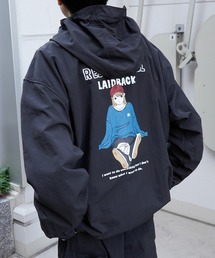 メンズ ブルゾン バックプリント ビックシルエット K00213 ビッグシルエット」に該当するメンズのジャケット/アウター