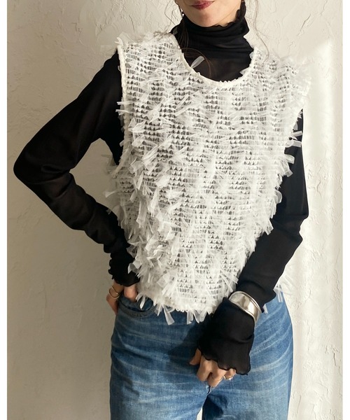 She's Closet（シーズクローゼット）の「チュールフリンジ