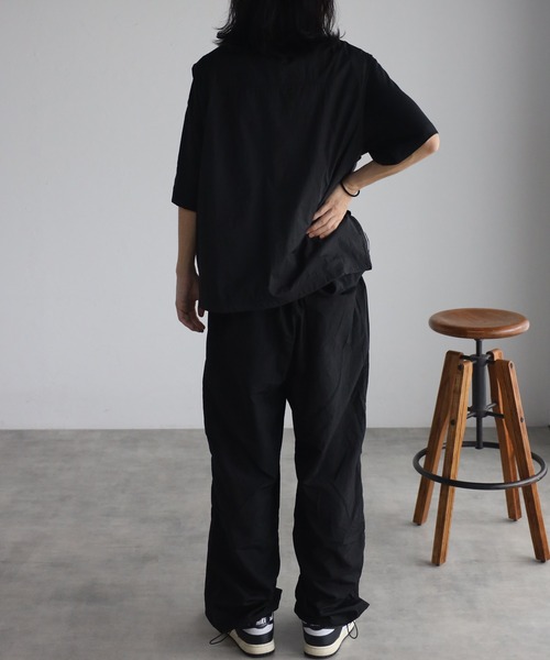 CREARE -LINO-（クレアーレリノ）の「パイピング スタンド ベスト<ユニセックス>（ベスト・メンズ・ブラック/ベージュ・L/M）」の12枚目の写真