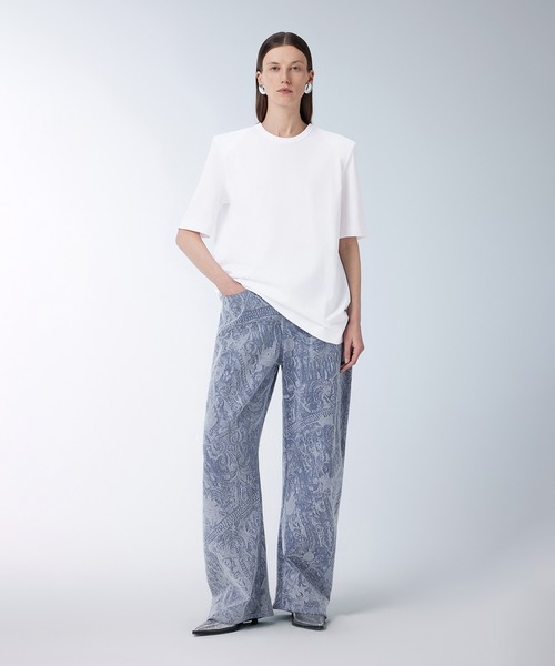 JNBY（ジェーエヌビーワイ）の「Heart and Rabbit Motif-jacquard jeans / ジャカードジーンズ（その他パンツ・レディース・ブルー・34/36/38）」の4枚目の写真