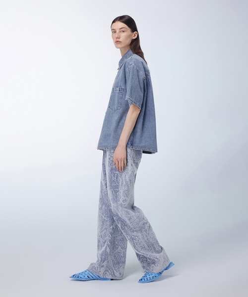 JNBY（ジェーエヌビーワイ）の「Heart and Rabbit Motif-jacquard jeans / ジャカードジーンズ（その他パンツ・レディース・ブルー・34/36/38）」の5枚目の写真