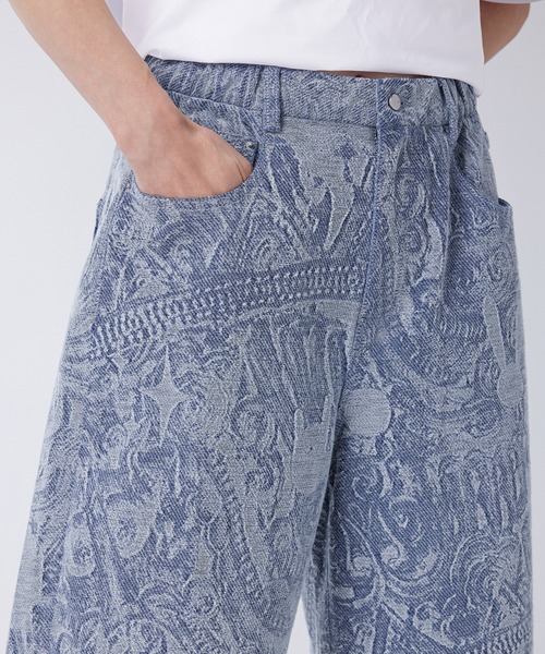 JNBY（ジェーエヌビーワイ）の「Heart and Rabbit Motif-jacquard jeans / ジャカードジーンズ（その他パンツ・レディース・ブルー・34/36/38）」の8枚目の写真