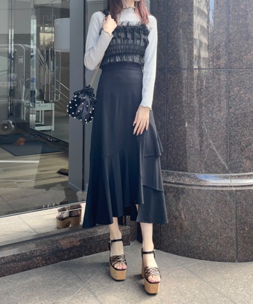 one way(ワンウェイ)の「シアーチュールキャミビスチェ(Tシャツ/カットソー・レディース・ブラック/グレー/ホワイト/ピンク・FREE)」の19枚目の写真