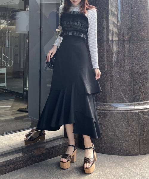 one way(ワンウェイ)の「シアーチュールキャミビスチェ(Tシャツ/カットソー・レディース・ブラック/グレー/ホワイト/ピンク・FREE)」の18枚目の写真