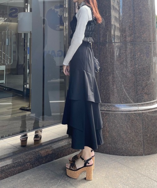 one way(ワンウェイ)の「シアーチュールキャミビスチェ(Tシャツ/カットソー・レディース・ブラック/グレー/ホワイト/ピンク・FREE)」の17枚目の写真