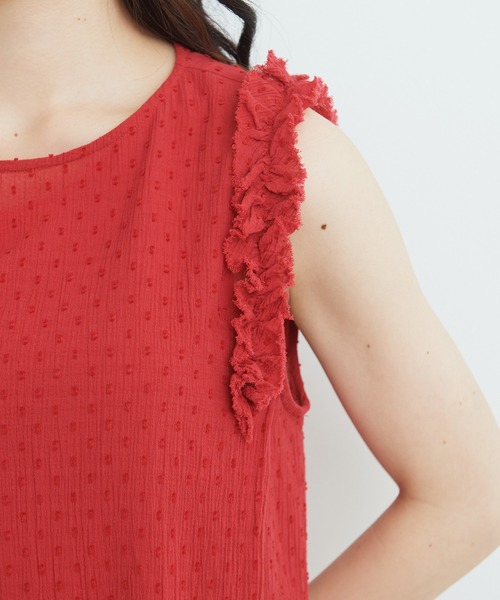 ビュルデザボン　すずらん　ワンピース bulle de savon（ビュルデサボン）の「すずらん刺繍 開衿