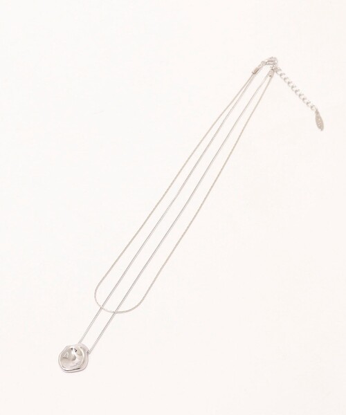 NOLLEY’S Sophi（ノーリーズソフィ）の「ペタントトップ２連ネックレス（ネックレス・レディース・ゴールド/シルバー・FREE）」の3枚目の写真