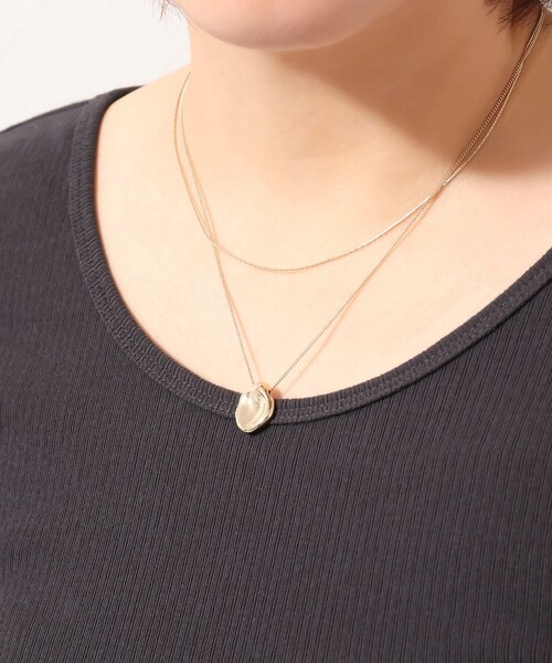 NOLLEY’S Sophi（ノーリーズソフィ）の「ペタントトップ２連ネックレス（ネックレス・レディース・ゴールド/シルバー・FREE）」の8枚目の写真