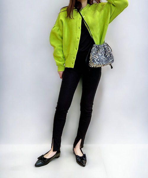 Sugar Sugar（シュガーシュガー）の「【SUGAR SUGARシュガーシュガー】ポインテッドリボンフラットパンプス（パンプス・レディース・アイボリー/ブラック/ブラック系その他・S/M/L/LL）」の12枚目の写真