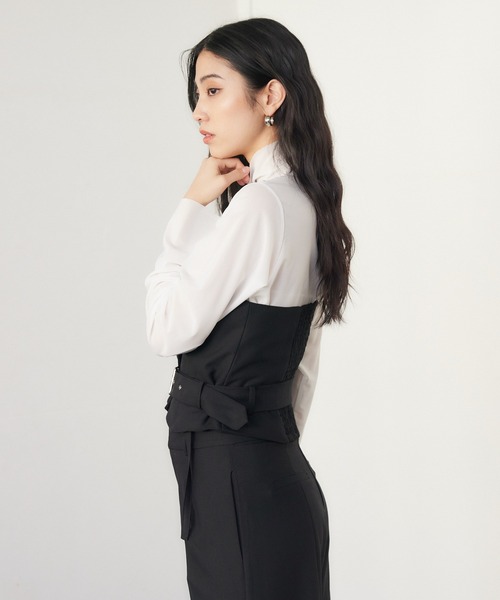 ENVYM（アンビー）の「ベルトポイントビスチェ（その他トップス・レディース・ブラック/グレー・FREE）」の9枚目の写真