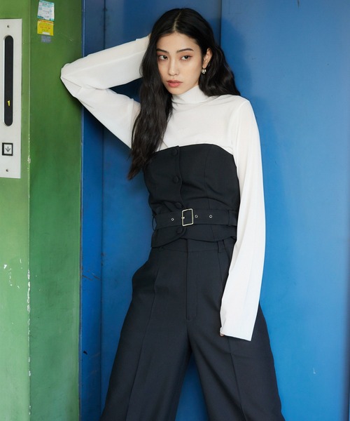 ENVYM（アンビー）の「ベルトポイントビスチェ（その他トップス・レディース・ブラック/グレー・FREE）」の10枚目の写真