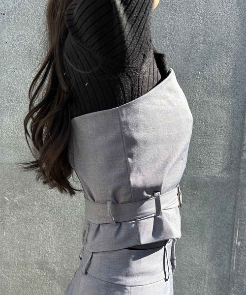 ENVYM（アンビー）の「ベルトポイントビスチェ（その他トップス・レディース・ブラック/グレー・FREE）」の18枚目の写真