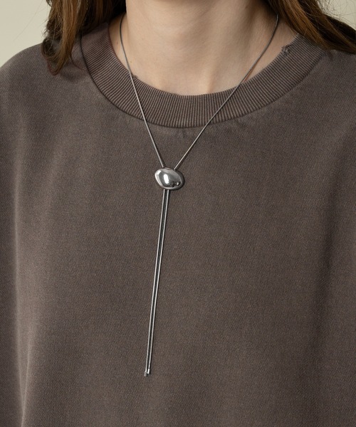 SELLE GLANT(セレグランテ)の「LOOP TIE NECKLACE/ループタイネックレス(ネックレス・メンズ・シルバー・FREE)」の7枚目の写真