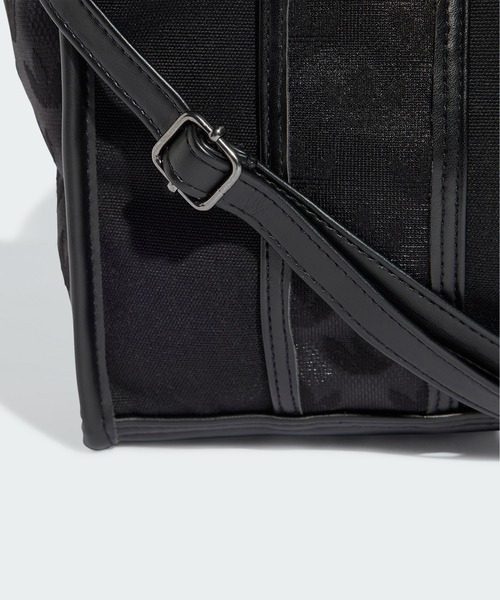 adidas(アディダス)の「モノグラム メッシュ キャンバス ミニショッパーバッグ / アディダスオリジナルス adidas Originals(ハンドバッグ・レディース・ブラック/グリーン・FREE)」の7枚目の写真