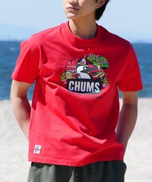 CHUMS/チャムス Tシャツ 半袖 ブービーバード ピクニックモチーフ フロントプリント クルーネック CH01-2347