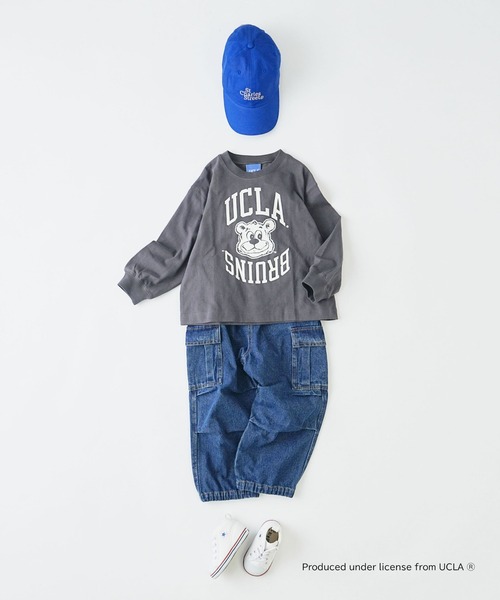 UCLA（ユーシーエルエー）の「【WEB限定】【KIDS】【UCLA】TYPY別注カレッジ風プリントボリュームスリーブロンTee（Tシャツ/カットソー・キッズ・チャコールグレー/アイボリー・LARGE/MEDIUM/SMALL/XX-LARGE/X-LARGE）」の9枚目の写真