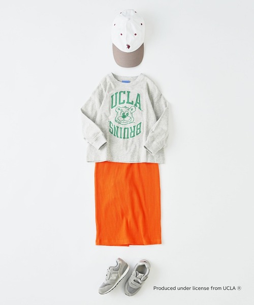 UCLA（ユーシーエルエー）の「【WEB限定】【KIDS】【UCLA】TYPY別注カレッジ風プリントボリュームスリーブロンTee（Tシャツ/カットソー・キッズ・チャコールグレー/アイボリー・LARGE/MEDIUM/SMALL/XX-LARGE/X-LARGE）」の8枚目の写真