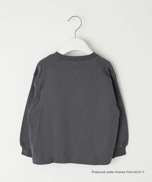 UCLA（ユーシーエルエー）の「【WEB限定】【KIDS】【UCLA】TYPY別注カレッジ風プリントボリュームスリーブロンTee（Tシャツ/カットソー・キッズ・チャコールグレー/アイボリー・LARGE/MEDIUM/SMALL/XX-LARGE/X-LARGE）」の7枚目の写真