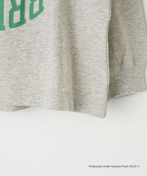 UCLA（ユーシーエルエー）の「【WEB限定】【KIDS】【UCLA】TYPY別注カレッジ風プリントボリュームスリーブロンTee（Tシャツ/カットソー・キッズ・チャコールグレー/アイボリー・LARGE/MEDIUM/SMALL/XX-LARGE/X-LARGE）」の3枚目の写真
