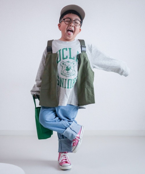 UCLA（ユーシーエルエー）の「【WEB限定】【KIDS】【UCLA】TYPY別注カレッジ風プリントボリュームスリーブロンTee（Tシャツ/カットソー・キッズ・チャコールグレー/アイボリー・LARGE/MEDIUM/SMALL/XX-LARGE/X-LARGE）」の15枚目の写真