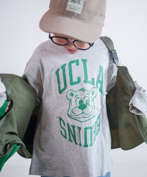 UCLA（ユーシーエルエー）の「【WEB限定】【KIDS】【UCLA】TYPY別注カレッジ風プリントボリュームスリーブロンTee（Tシャツ/カットソー・キッズ・チャコールグレー/アイボリー・LARGE/MEDIUM/SMALL/XX-LARGE/X-LARGE）」の16枚目の写真