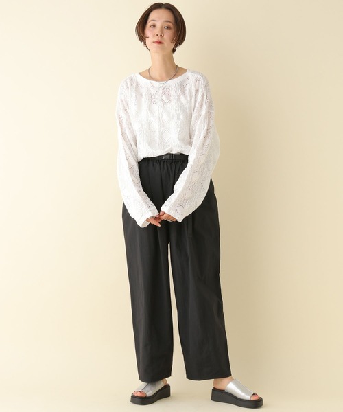 LEPSIM（レプシィム）の「ソウレースプルオーバー　108091（Tシャツ/カットソー・レディース・ブラック/イエロー/オフホワイト/レッド・FREE）」の14枚目の写真