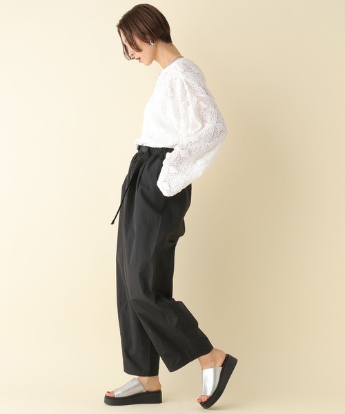 LEPSIM（レプシィム）の「ソウレースプルオーバー　108091（Tシャツ/カットソー・レディース・ブラック/イエロー/オフホワイト/レッド・FREE）」の16枚目の写真