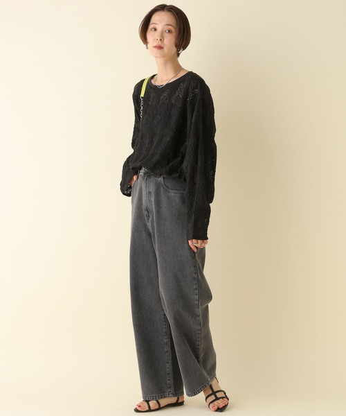 LEPSIM（レプシィム）の「ソウレースプルオーバー　108091（Tシャツ/カットソー・レディース・ブラック/イエロー/オフホワイト/レッド・FREE）」の10枚目の写真