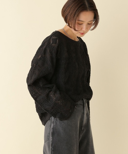 LEPSIM（レプシィム）の「ソウレースプルオーバー　108091（Tシャツ/カットソー・レディース・ブラック/イエロー/オフホワイト/レッド・FREE）」の5枚目の写真