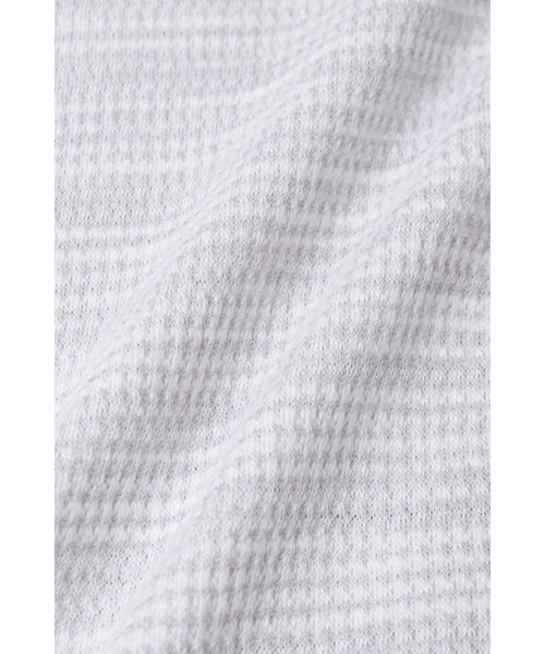 TORNADO MART(トルネードマート)の「ZERO by TORNADO MART∴ABSかすれ千鳥JQ半袖Vネックカットソー(Tシャツ/カットソー・メンズ・アイボリー/パープル系その他/ネイビー・M/L/LL)」の11枚目の写真