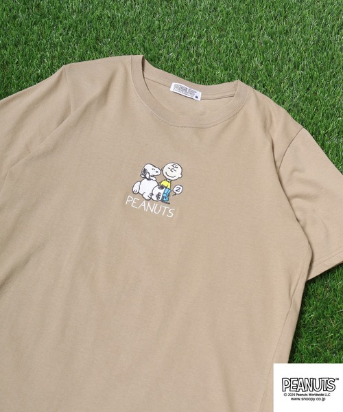 PEANUTS(ピーナッツ)の「PEANUTS プリントTシャツ(Tシャツ/カットソー・メンズ・ホワイト/ネイビー/ベージュ/ブラック/ブルーグレー/レモンイエロー・M/L/LL)」の4枚目の写真