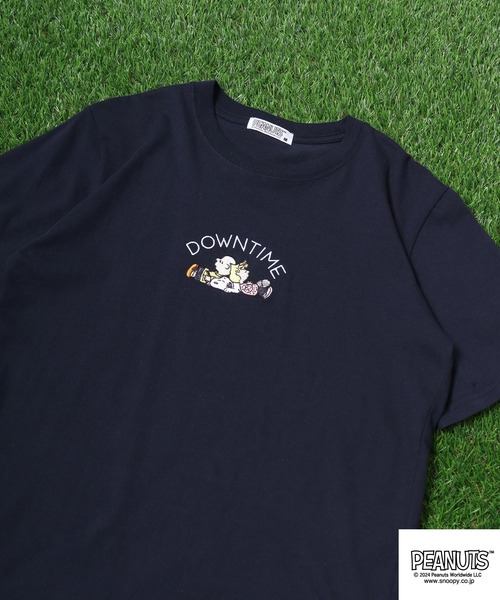 PEANUTS(ピーナッツ)の「PEANUTS プリントTシャツ(Tシャツ/カットソー・メンズ・ホワイト/ネイビー/ベージュ/ブラック/ブルーグレー/レモンイエロー・M/L/LL)」の5枚目の写真