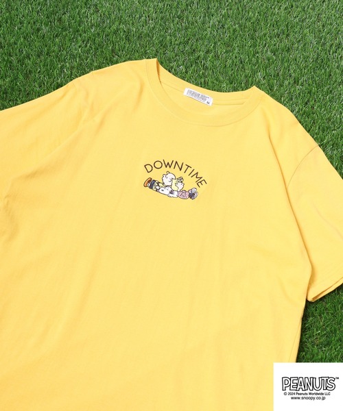 PEANUTS(ピーナッツ)の「PEANUTS プリントTシャツ(Tシャツ/カットソー・メンズ・ホワイト/ネイビー/ベージュ/ブラック/ブルーグレー/レモンイエロー・M/L/LL)」の6枚目の写真