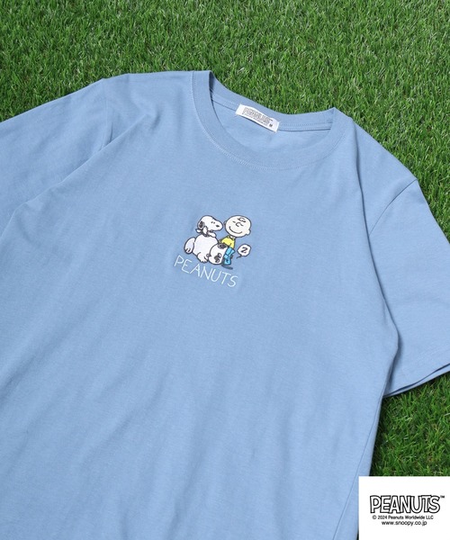 PEANUTS(ピーナッツ)の「PEANUTS プリントTシャツ(Tシャツ/カットソー・メンズ・ホワイト/ネイビー/ベージュ/ブラック/ブルーグレー/レモンイエロー・M/L/LL)」の3枚目の写真