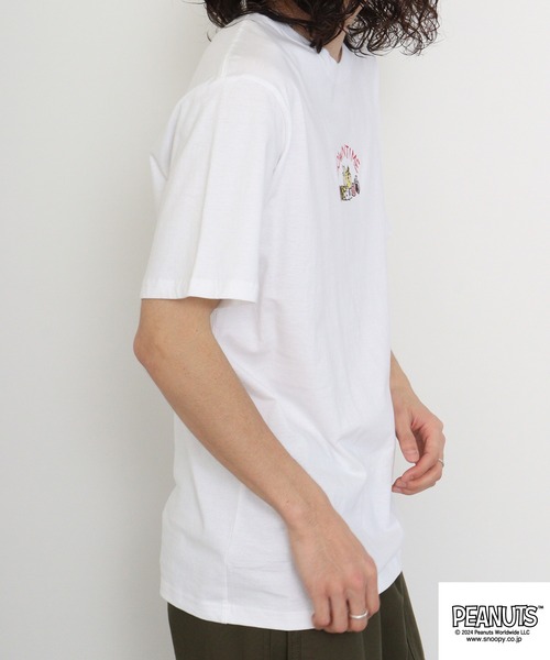PEANUTS(ピーナッツ)の「PEANUTS プリントTシャツ(Tシャツ/カットソー・メンズ・ホワイト/ネイビー/ベージュ/ブラック/ブルーグレー/レモンイエロー・M/L/LL)」の10枚目の写真