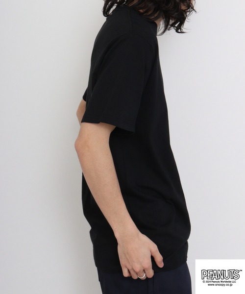 PEANUTS(ピーナッツ)の「PEANUTS プリントTシャツ(Tシャツ/カットソー・メンズ・ホワイト/ネイビー/ベージュ/ブラック/ブルーグレー/レモンイエロー・M/L/LL)」の15枚目の写真