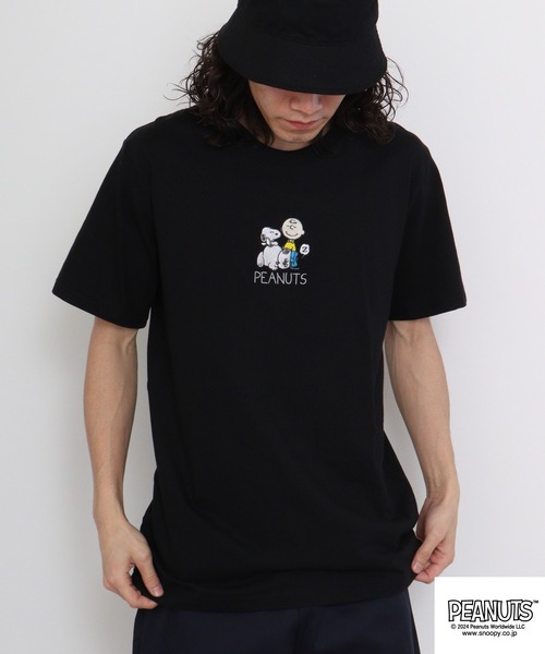 PEANUTS(ピーナッツ)の「PEANUTS プリントTシャツ(Tシャツ/カットソー・メンズ・ホワイト/ネイビー/ベージュ/ブラック/ブルーグレー/レモンイエロー・M/L/LL)」の12枚目の写真