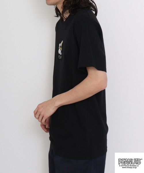PEANUTS(ピーナッツ)の「PEANUTS プリントTシャツ(Tシャツ/カットソー・メンズ・ホワイト/ネイビー/ベージュ/ブラック/ブルーグレー/レモンイエロー・M/L/LL)」の13枚目の写真
