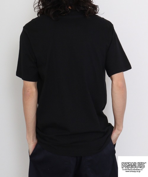PEANUTS(ピーナッツ)の「PEANUTS プリントTシャツ(Tシャツ/カットソー・メンズ・ホワイト/ネイビー/ベージュ/ブラック/ブルーグレー/レモンイエロー・M/L/LL)」の14枚目の写真