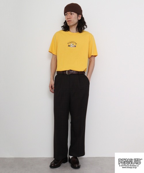 PEANUTS(ピーナッツ)の「PEANUTS プリントTシャツ(Tシャツ/カットソー・メンズ・ホワイト/ネイビー/ベージュ/ブラック/ブルーグレー/レモンイエロー・M/L/LL)」の21枚目の写真