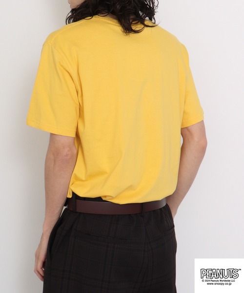 PEANUTS(ピーナッツ)の「PEANUTS プリントTシャツ(Tシャツ/カットソー・メンズ・ホワイト/ネイビー/ベージュ/ブラック/ブルーグレー/レモンイエロー・M/L/LL)」の19枚目の写真