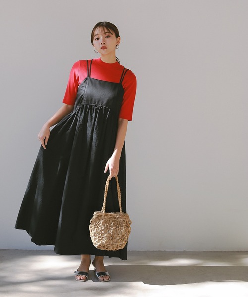 N.(N. Natural Beauty Basic)(エヌエヌナチュラルビューティーベーシック)の「◆透かし編みペーパートートバッグ(トートバッグ・レディース・ベージュ/イエロー・フリ-)」の18枚目の写真