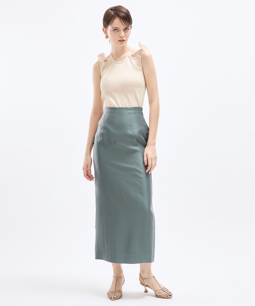 DEICY（デイシー）の「カットアウトリボンカットソー（Tシャツ/カットソー・レディース・ブラック/ライトベージュ・FREE）」の17枚目の写真