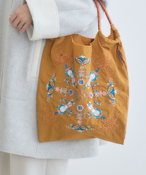 KATHARINE ROSS】 Ball&Chain 撥水 刺繍トートバッグ レギュラーサイズ