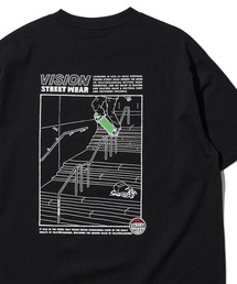VISION STREET WEAR | 【VISION STREET WEAR】オリジナルグラフィック スクエアイラストプリントTシャツ / バックプリント(Tシャツ/カットソー)
