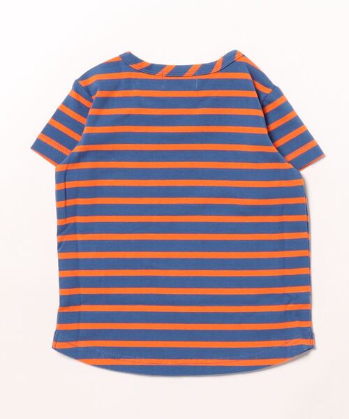 Love&Peace&Money(ラブアンドピースアンドマネー)の「カラーボーダー半袖Tシャツ(Tシャツ/カットソー・キッズ・ネイビー/ライム・80cm/90cm/100cm/110cm/120cm/130cm)」の10枚目の写真