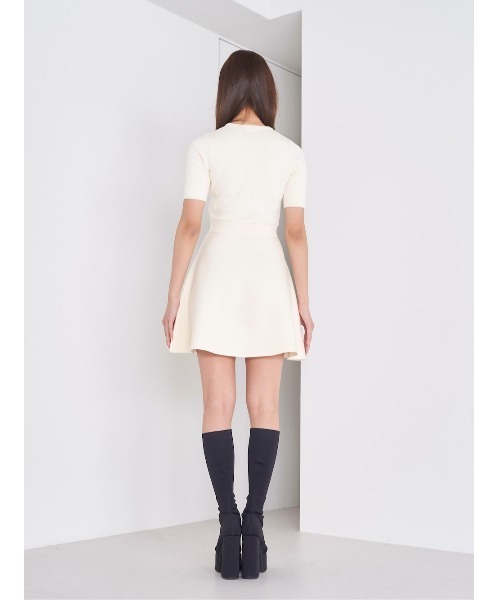 DDロゴフレアニットミニワンピース（ワンピース）｜Darich（ダーリッチ